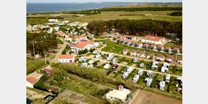 Luftaufnahme vom Bereich B des Campingplatz Costa do Vezir Beach Valley