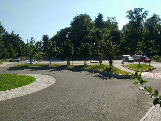  View of part of the parking lot