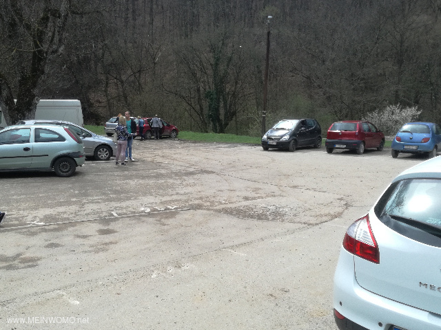  The parking lot on the Sunday before Easter