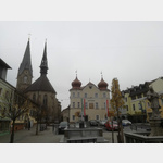 Rathaus und Pfarrkirche Bad Leonfelden