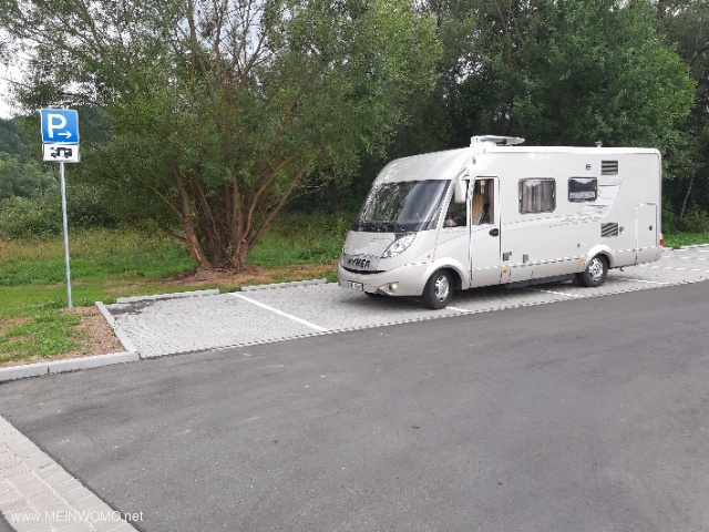  It shows the parking space - there are car spaces - you just added a motorhome sign.   