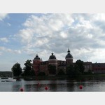 Blick auf Schloss Gripsholm von WoMo-Stellplatz