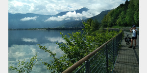 Der tolle Radweg am Lago di Caldonazzo.