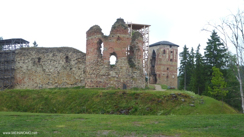  View of the castle ruins