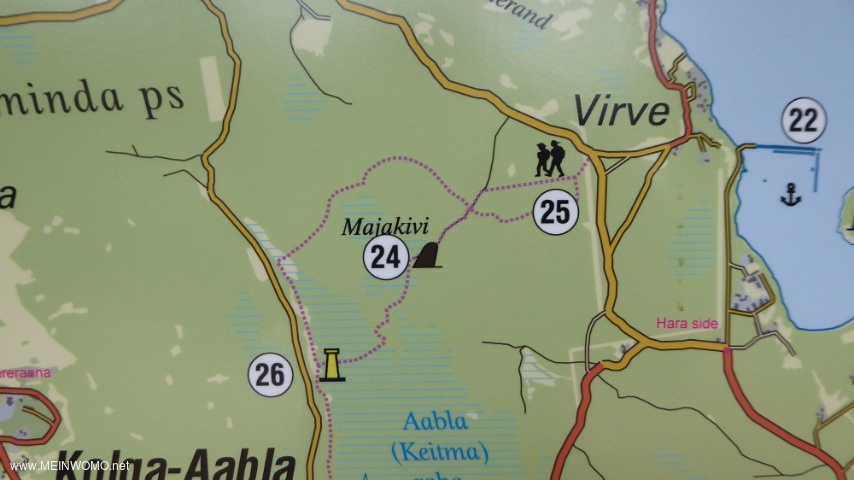  Hiking map at the parking lot