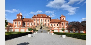Schloss Troja, Gartenseite