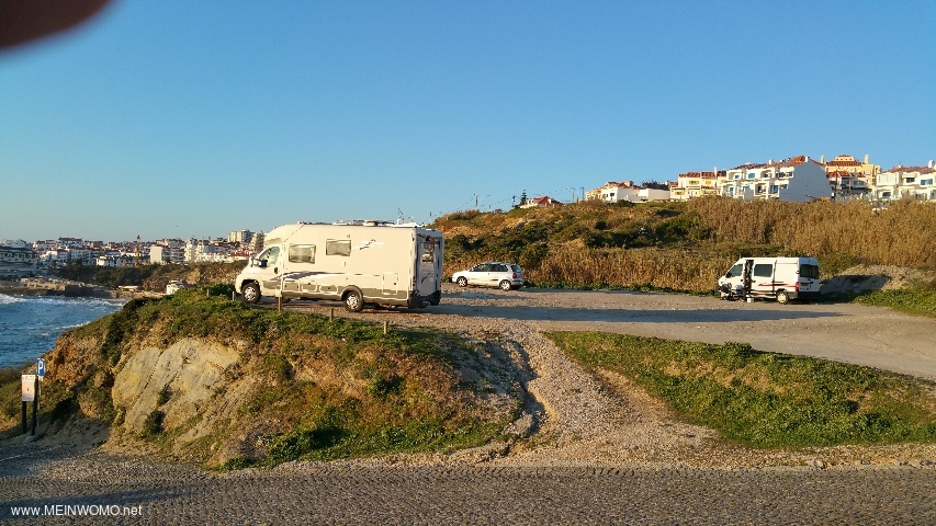  Ericeira South Beach @The parking on the south beach is very slanted on the paved part, but on the  ...