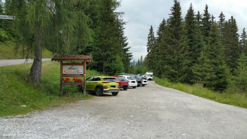  RV park Kalcher Alm @ Wanderparkplatz to Kalcher Alm which is also suitable for an overnight stay.. ...