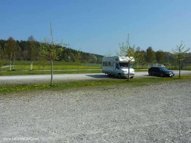 Parkplatz am westlichen Ende 