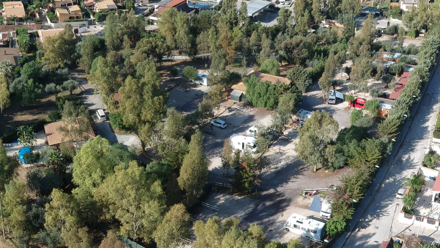 Drohnenfoto vom Campingplatz
