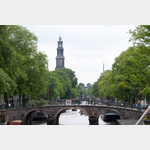 Blick nach Sden:@Prinzengracht mit Westerkerk