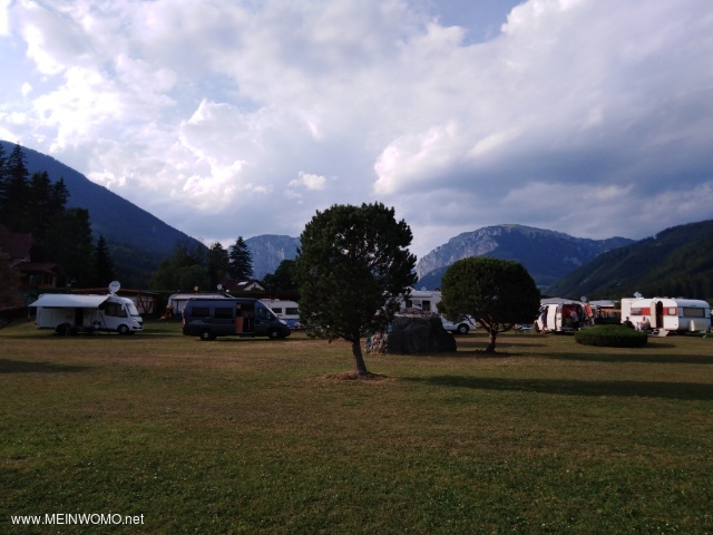  Camping Zenz, photographed from the lakeshore pitches.