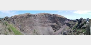 Panoramabild vom Vesuvkrater 