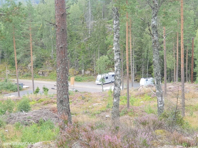  Vista del parcheggio dalla Svezia Zipline