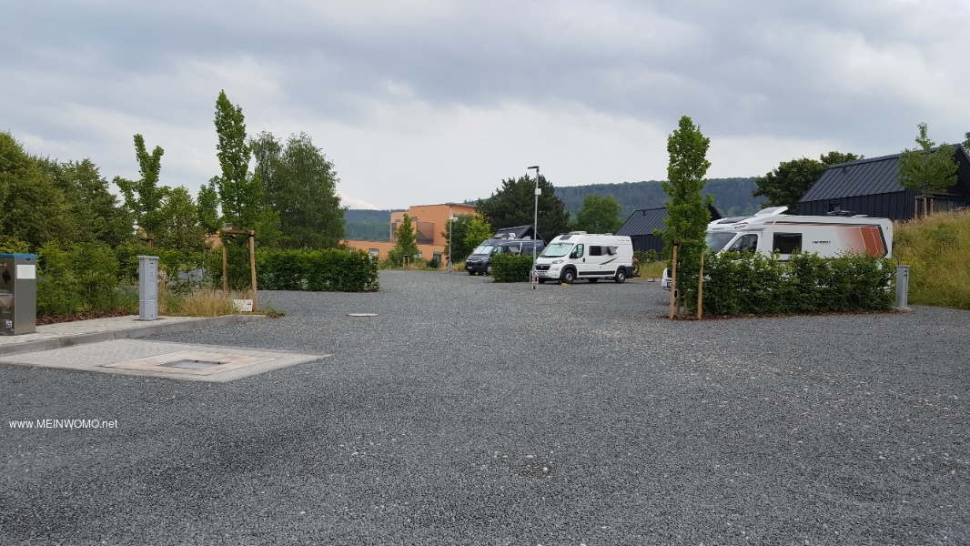 The new parking space in Heiligenstadt. 
