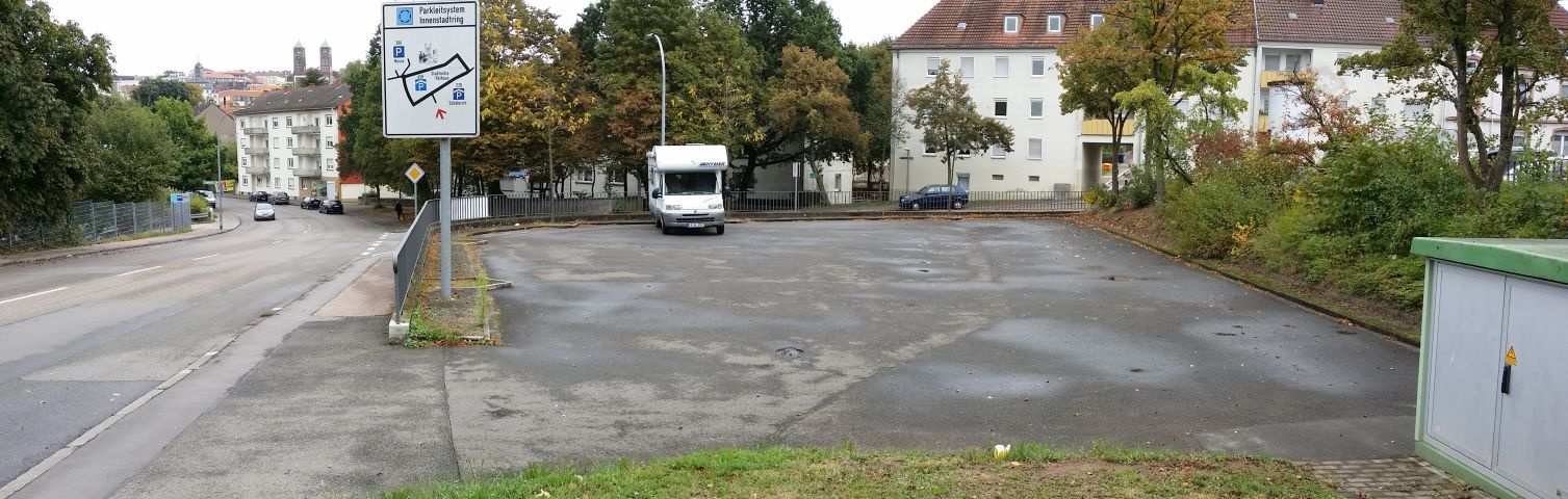 Parkplatz in Pirmasens.