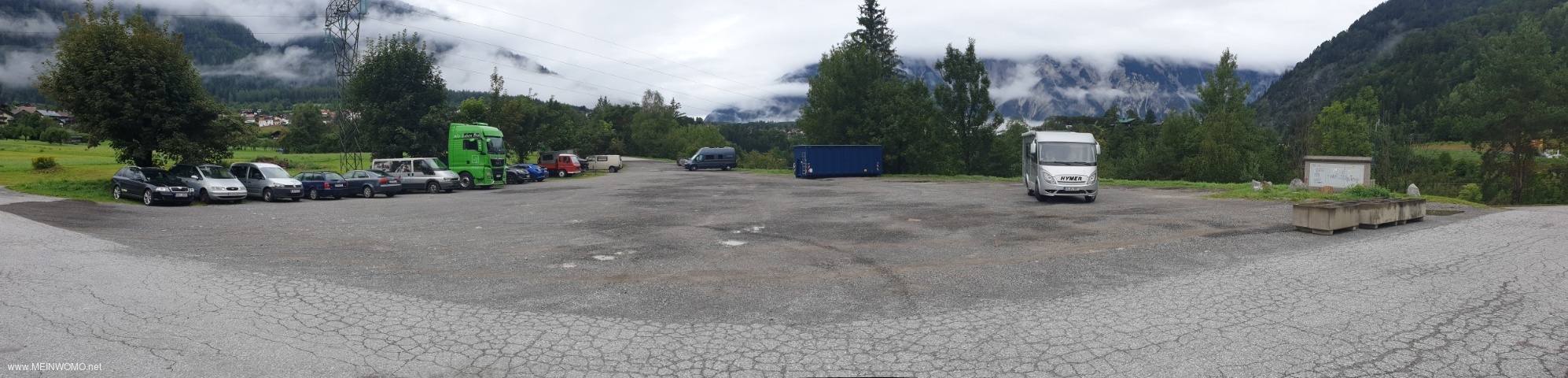 Parking at the end of August 2020