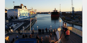 Im Fhrhafen von Livorno kurz vor der Abfahrt.