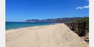 Spiaggia Fontanamare bei Gonnesa auf Sardinien.