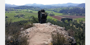 Der Geierstein bei Wernersberg, ein beliebter Kletterfelsen.