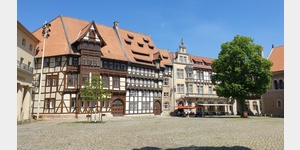 Fachwerkhaus am Burgplatz in Braunschweig.