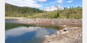Lago di Cavia beim Pass San Pellegrino.