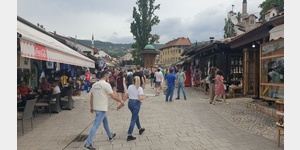 Die Altstadt von Sarajevo.