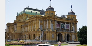 Das Opernhaus von Zagreb.