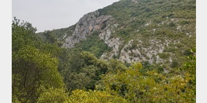 Das Tal des Rio San Giovanni.