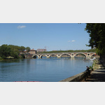 Die Brcke Pont Neuf in Toulouse.