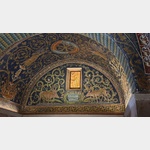 Byzantinische Mosaiken im Mausoleum der Galla Placidia.
