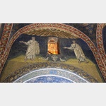 Byzantinische Mosaiken im Mausoleum der Galla Placidia.