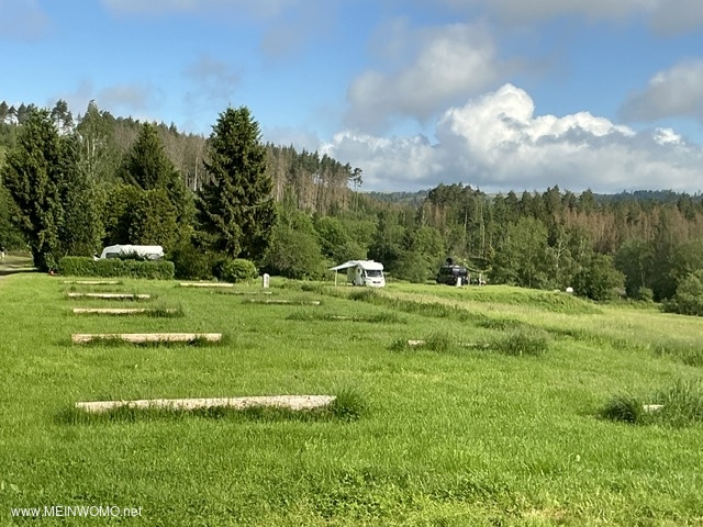 Lugn, vacker naturplats. Nr det regnar r grset halt