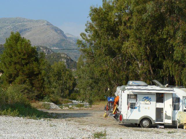  Pitch in the riverbed of Kardamili