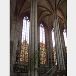 Kirchenfenster in St Egiden.