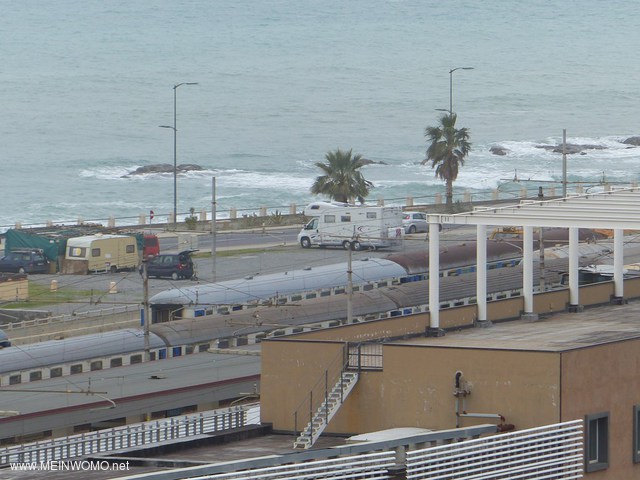  View from afar on the square and beach
