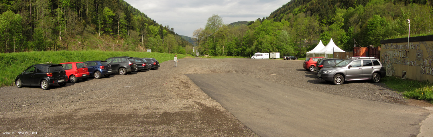  Parking Ravennaschlucht - la partie arrire de la formation est relativement plat et idal pour un  ...