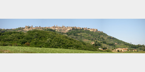 Blick auf Montalcino, SP14, 53024 Montalcino Sienna, Italien