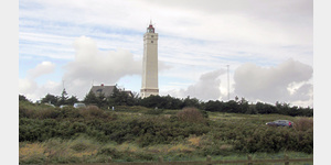 Leuchtturm Blavandshuk Fyr - der ber 100 Jahre alte westlichste Leuchtturm Dnemarks ist 39 Meter hoch und kann besichtigt werden.
