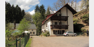Der Waldgasthof  - Zur Margarethenmhle -, ein Traditionshaus im Zweiniger Grund, das bereits 1553 als Krottenmhle urkundlich erwhnt wurde.