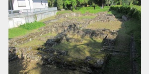 Die Reste rmischer Kastellthermen wurden 1913 bei einer Erweiterung des Kesselstdter Friedhofs in Hanau entdeckt.
