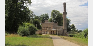 Schlosspark Babelsberg, das 1845 in Betrieb genommene Dampfmaschinenhaus diente vorrangig dem Betrieb der Bewsserungsanlagen des Parks