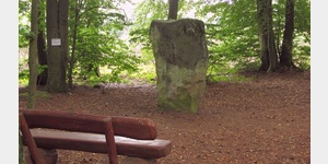 Der Druidenstein bei Bollendorf unweit des Waldsportplatzes