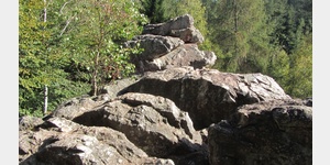 Auf dem Teufelsfels, am Hunsrck-Felsenweg bei Waldhlzbach