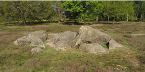 Das Megalithgrab Glaner Braut III ist ein relativ kleines Ganggrab mit einer Kammergre von 6 x 2 Metern.