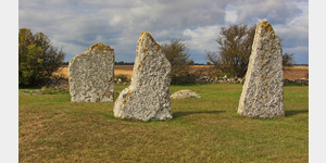 Auf dem Grberfeld bei Seby (Seby gravflt) an der Ostkste der Insel land. Die grten Grabsteine befinden sich im nrdlichen Bereich des Feldes.