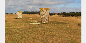 Die Knigsgrber, groe Grabsteine an der Westkste der Insel land, wo angeblich Knige begraben sein sollen.