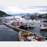 Der Hafen von Troms, Bruvegen, 9020 Troms, Norwegen