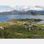 Blick von der Insel Hillesya zum Festland, Nordvegen 8, 9110, Norwegen