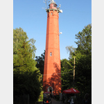 Leuchtturm Hel, der 40 Meter hohe Turm wurde 1942 errichtet. Von Mrz bis September kann er bestiegen werden. Von seiner Aussichtsplattform ergibt sich ein wunderbarer Blick ber die Danziger Bucht und die Halbinsel Hel.